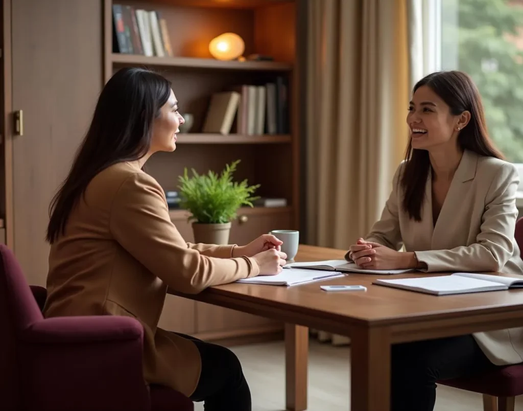 atendiendo cliente que necesitaba servicios legales